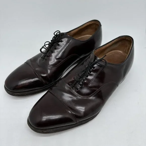 Johnston & Murphy Optima Burgundy Leather Oxford cap toe dress shoe men size 10 Johnston & Murphy Optima Burgundy Leather Cap Toe Oxfords  main image 2
